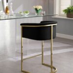 Donatella Velvet Upholstered Counter Stool