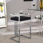 Ezra Velvet Upholstered Counter Stool