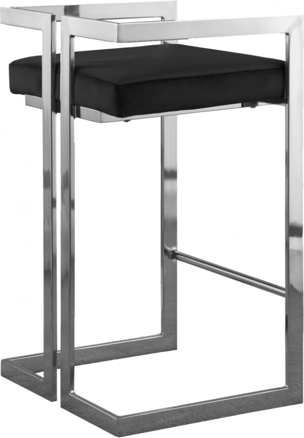 Ezra Velvet Upholstered Counter Stool