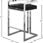 Ezra Velvet Upholstered Counter Stool