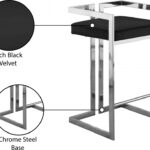 Ezra Velvet Upholstered Counter Stool