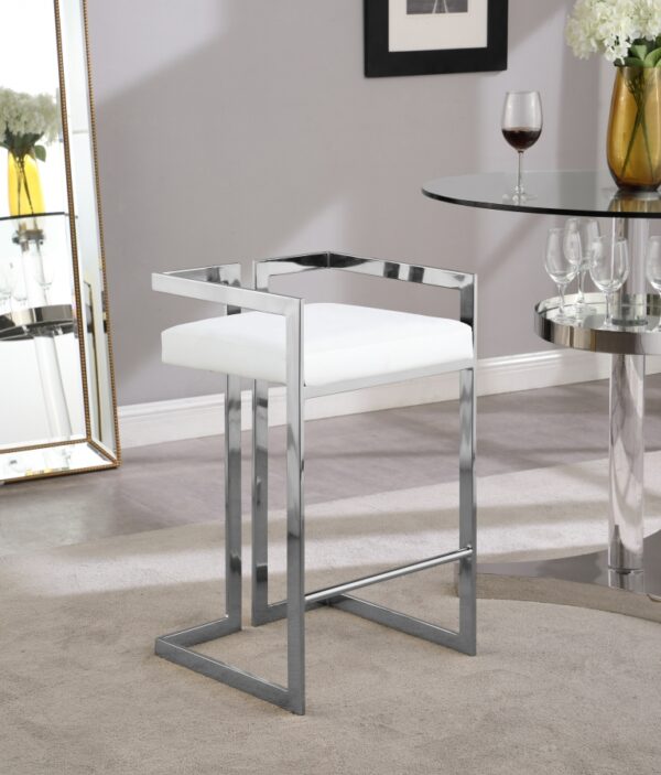 Ezra Vegan Leather Upholstered Counter Stool