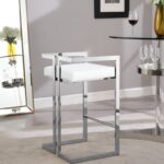 Ezra Vegan Leather Upholstered Counter Stool
