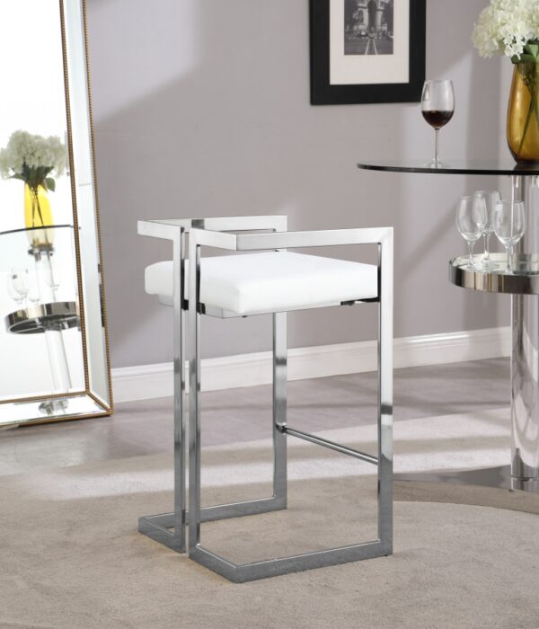 Ezra Vegan Leather Upholstered Counter Stool