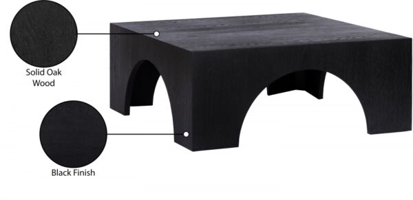 Arch Oak Wood Coffee Table