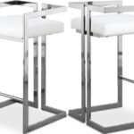 Ezra Vegan Leather Upholstered Counter Stool