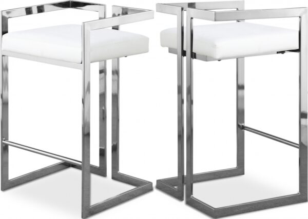Ezra Vegan Leather Upholstered Counter Stool