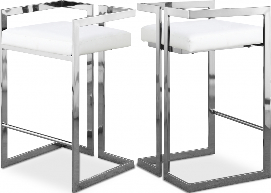Ezra Vegan Leather Upholstered Counter Stool