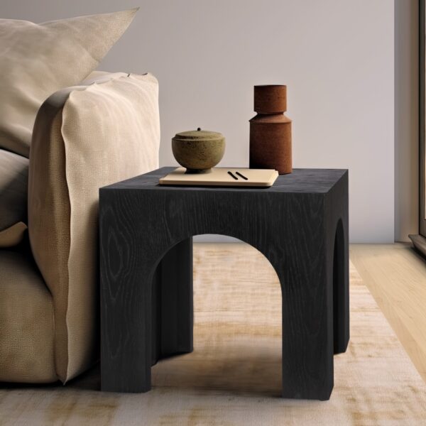Arch Oak Wood End / Side Table