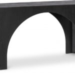 Arch Oak Wood Console Table