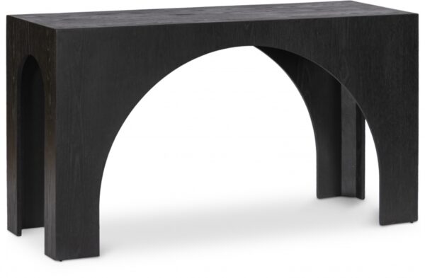 Arch Oak Wood Console Table