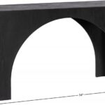 Arch Oak Wood Console Table