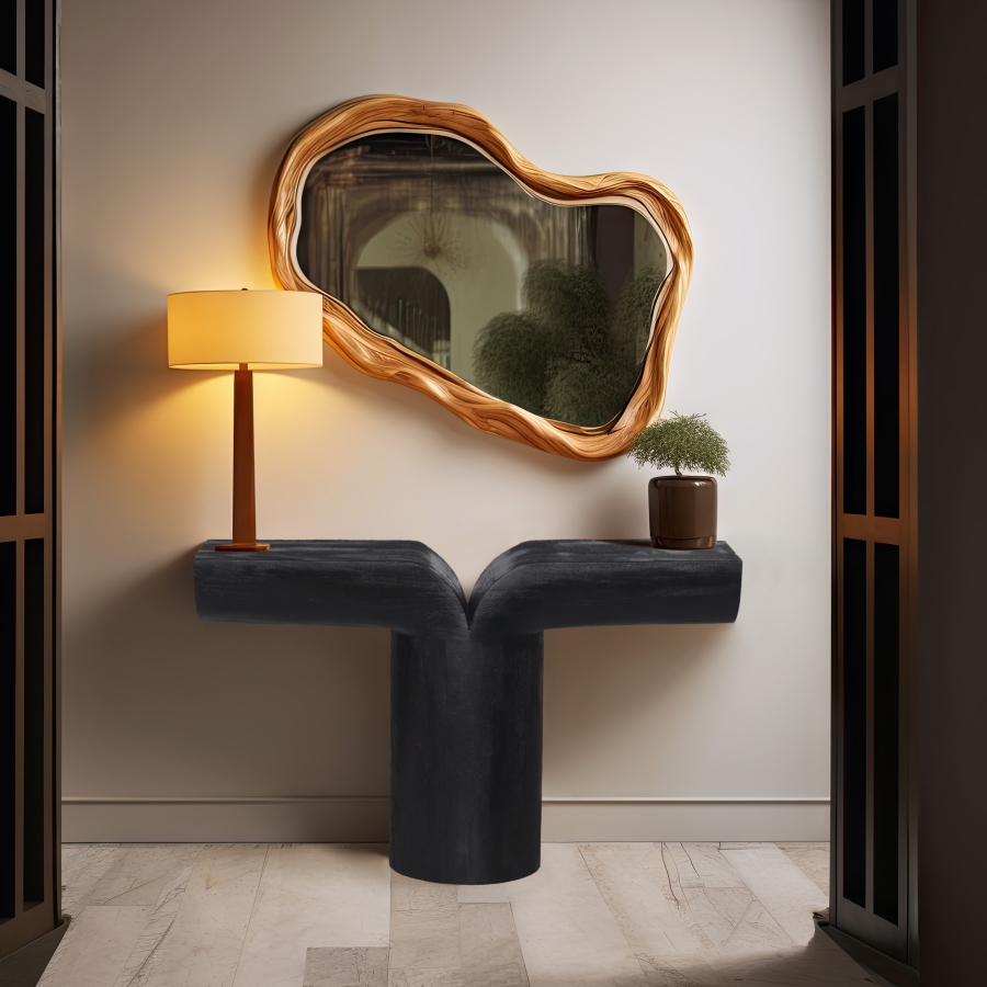 Tee Acacia Wood Console Table