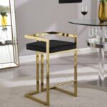 Ezra Velvet Upholstered Counter Stool