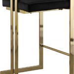 Ezra Velvet Upholstered Counter Stool