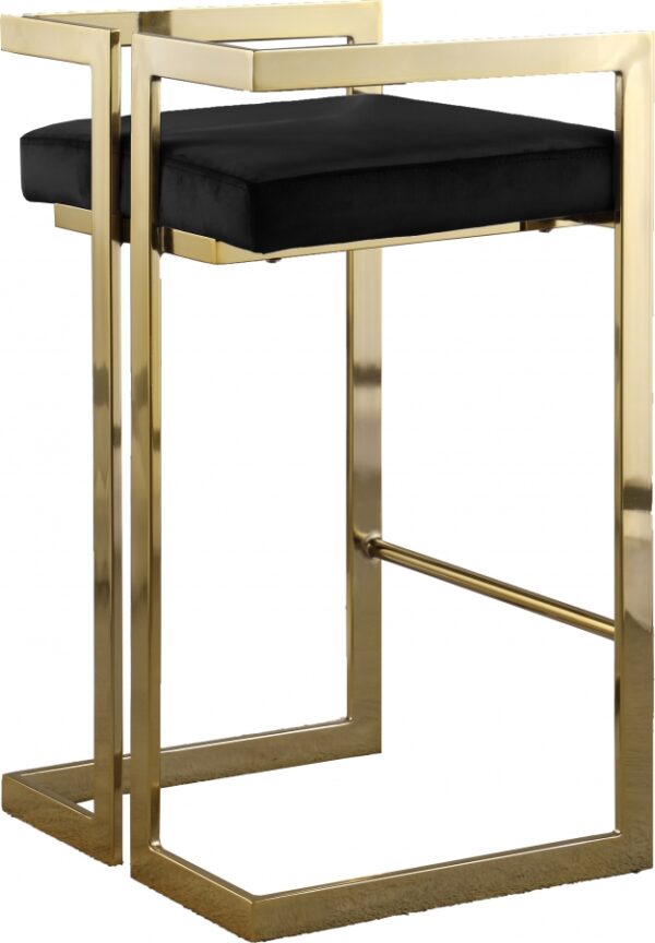 Ezra Velvet Upholstered Counter Stool