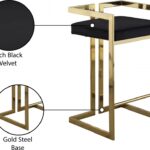 Ezra Velvet Upholstered Counter Stool