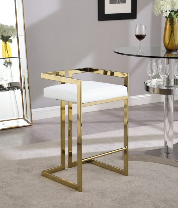 Ezra Vegan Leather Upholstered Counter Stool