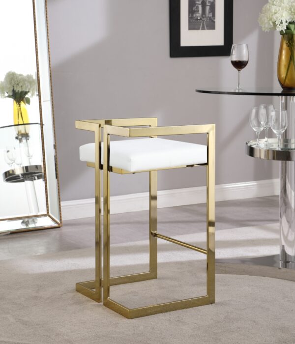 Ezra Vegan Leather Upholstered Counter Stool