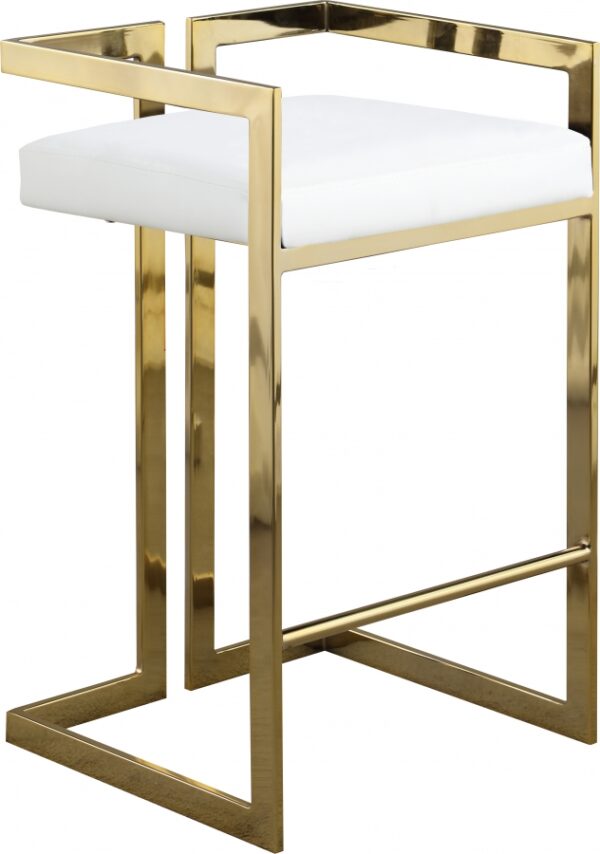Ezra Vegan Leather Upholstered Counter Stool