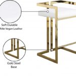 Ezra Vegan Leather Upholstered Counter Stool