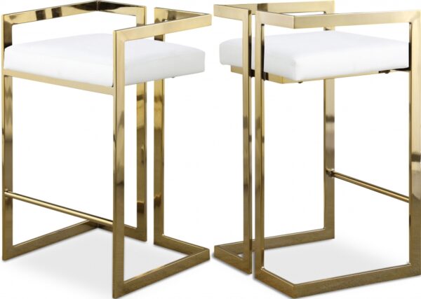 Ezra Vegan Leather Upholstered Counter Stool