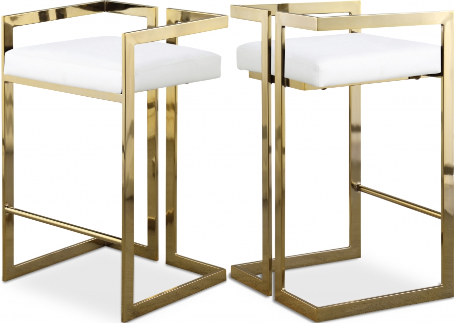 Ezra Vegan Leather Upholstered Counter Stool