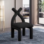 Xena Boucle Fabric Upholstered Accent Chair / Dining Chair