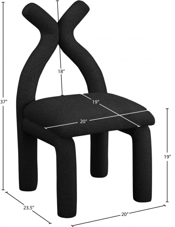 Xena Boucle Fabric Upholstered Accent Chair / Dining Chair