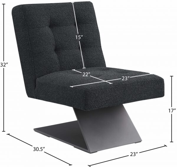 Zeal Boucle Fabric Upholstered Accent Chair