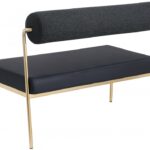 Carly Vegan Leather Upholstered Bench