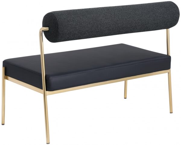 Carly Vegan Leather Upholstered Bench