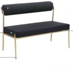 Carly Vegan Leather Upholstered Bench