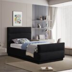 Paxton Chenille Fabric Upholstered Bed
