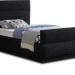 Paxton Chenille Fabric Upholstered Bed
