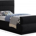 Paxton Chenille Fabric Upholstered Bed