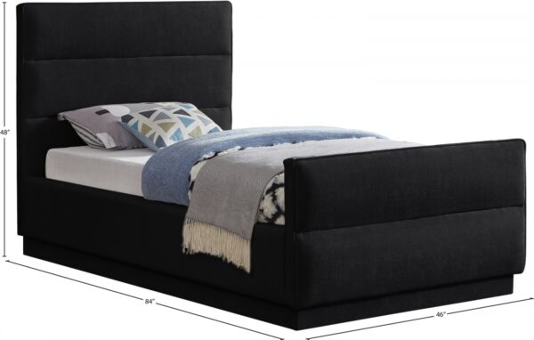 Paxton Chenille Fabric Upholstered Bed