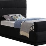 Paxton Chenille Fabric Upholstered Bed