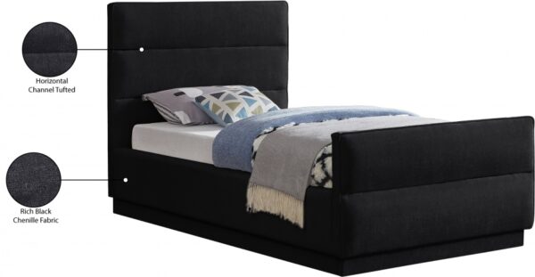 Paxton Chenille Fabric Upholstered Bed