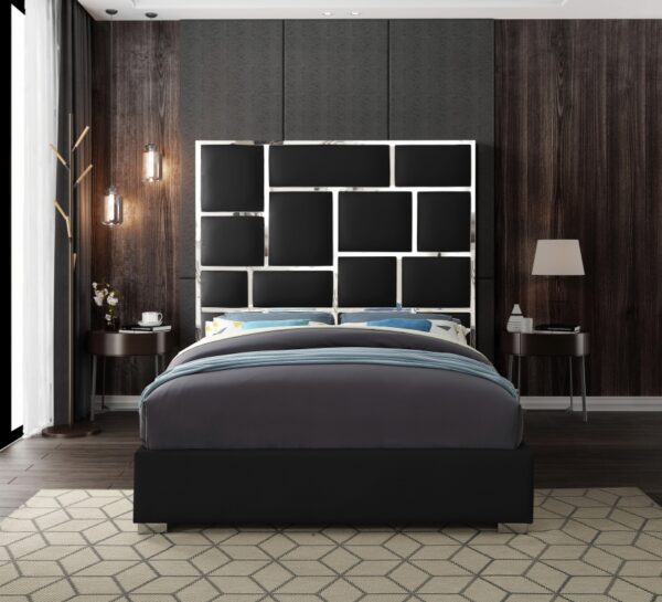 Milan Vegan Leather Upholstered Bed