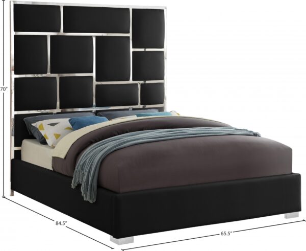 Milan Vegan Leather Upholstered Bed