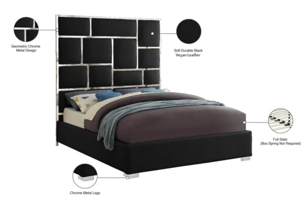 Milan Vegan Leather Upholstered Bed