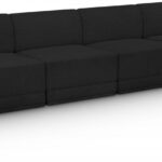 Ollie 120" Boucle Fabric Upholstered 4pc. Armless Modular Sofa