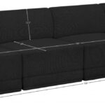 Ollie 120" Boucle Fabric Upholstered 4pc. Armless Modular Sofa