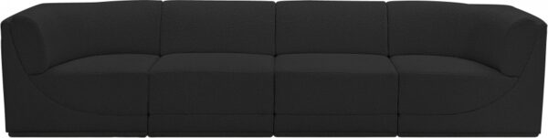 Ollie 128" Boucle Fabric Upholstered 4pc. Modular Sofa