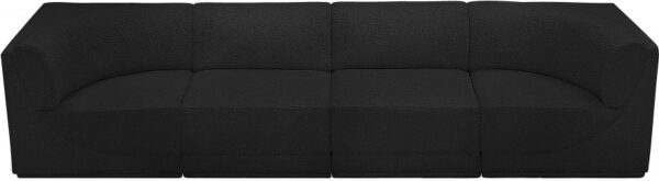 Ollie 128" Boucle Fabric Upholstered 4pc. Modular Sofa