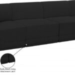 Ollie 128" Boucle Fabric Upholstered 4pc. Modular Sofa