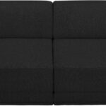Ollie 60" Boucle Fabric Upholstered 2pc. Armless Modular Loveseat