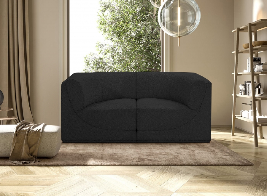 Ollie 68" Boucle Fabric Upholstered 2pc. Modular Loveseat
