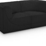 Ollie 68" Boucle Fabric Upholstered 2pc. Modular Loveseat